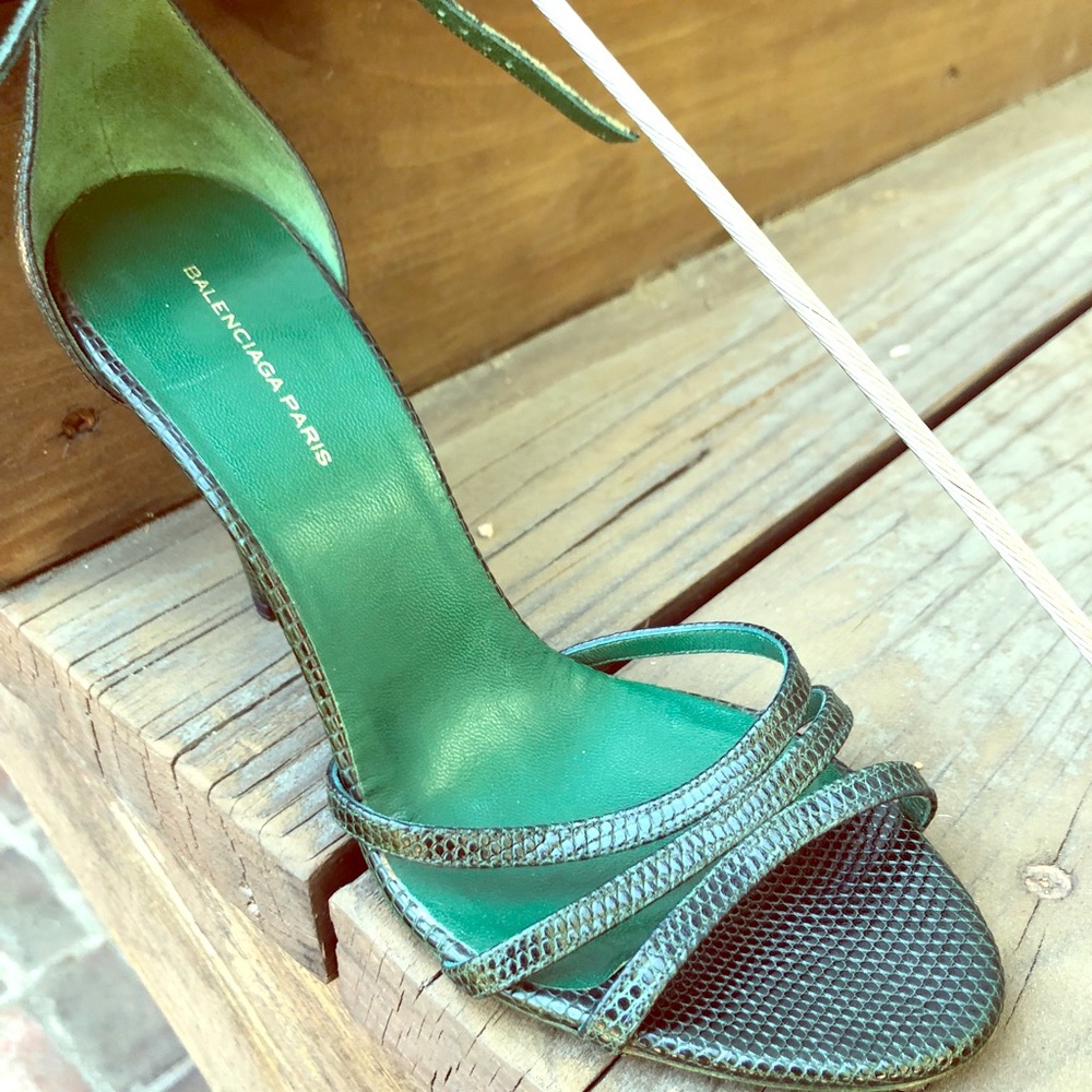 Balenciaga Leather high heel sandals